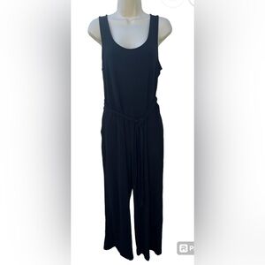 Old Navy Women's Medium Jersey‎ Sleeveless Tie Belt Soft Rayon Comfy Jumpsuit